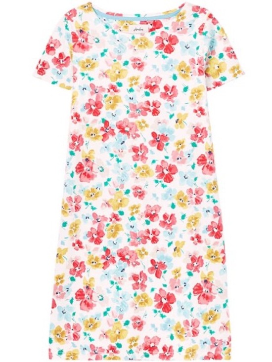 Joules Dresses & Skirts - 🌺 Joules Riviera Floral Chalk White Cotton Shift Dress - Size 12